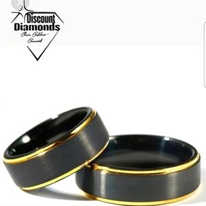 Tungsten Black & Gold Satin Finish with ION Plating